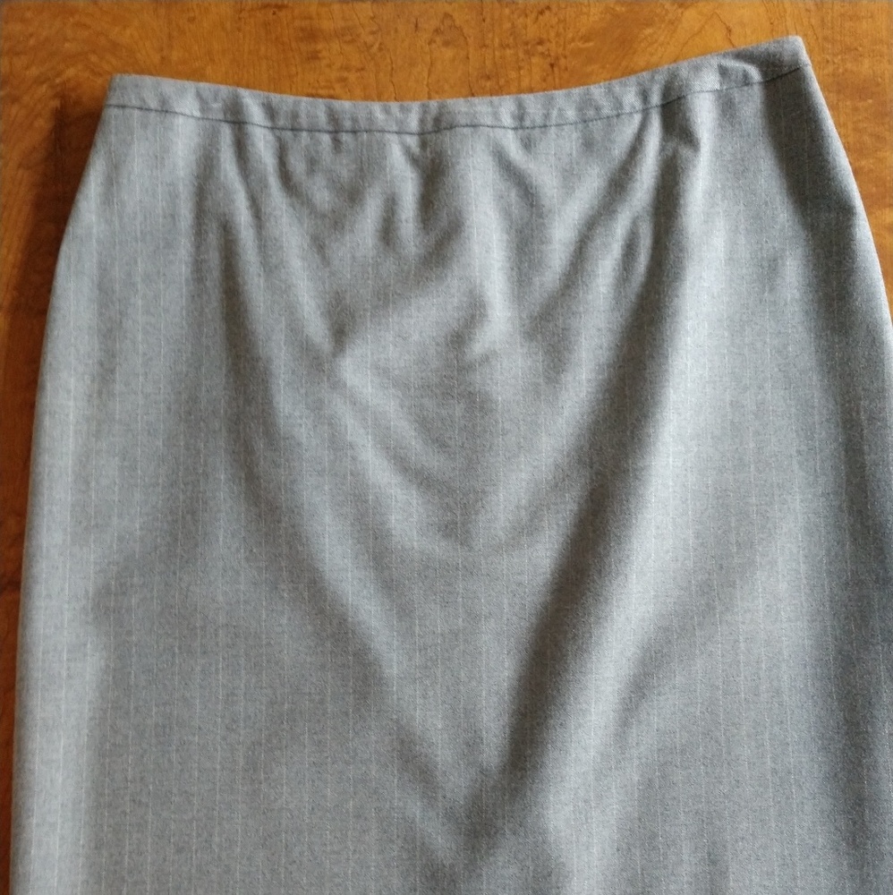 Brooks Brothers Wool Suit Skirt Light Gray size 12